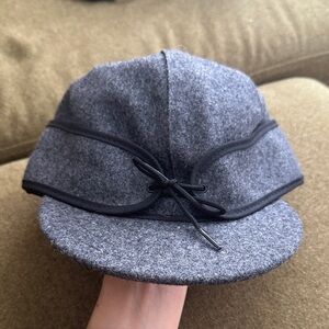 Gray wool stormy Kromer hat 6 7/8